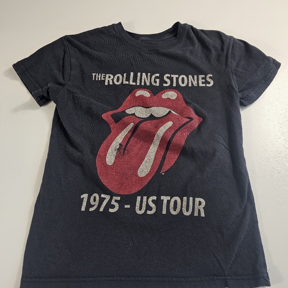 Women’s The Rolling Stones 1975 US Tour T Shirt Size XS Nostalgia Casual ^^ - Picture 3 of 6